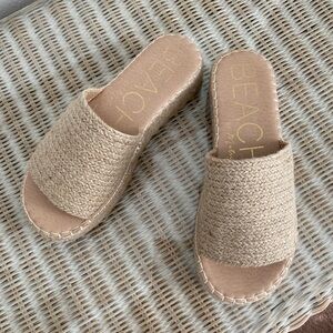 Matisse Tan Espadrille Shoes with Woven Texture